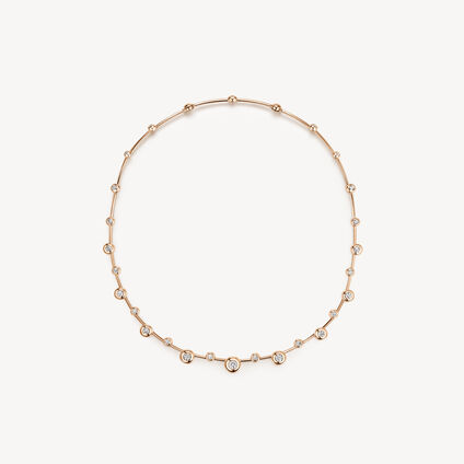 DREAM FLOATING NECKLACE, 18K Rose Gold, large