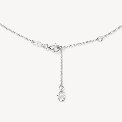 BARRE Floating Diamond Pendant Necklace, 18K White Gold, large