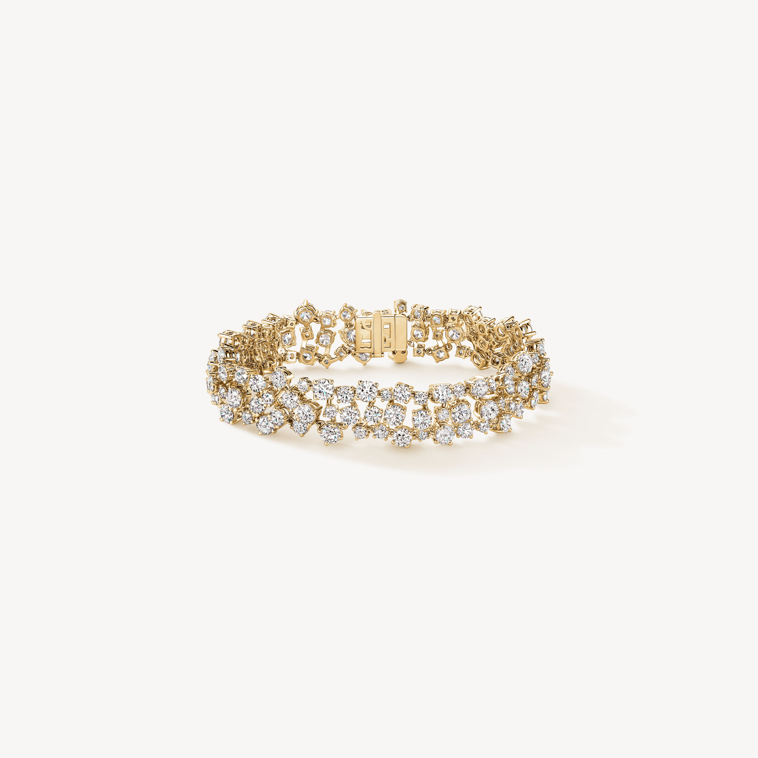 Starlight Diamond Bracelet, 18K Yellow Gold, large