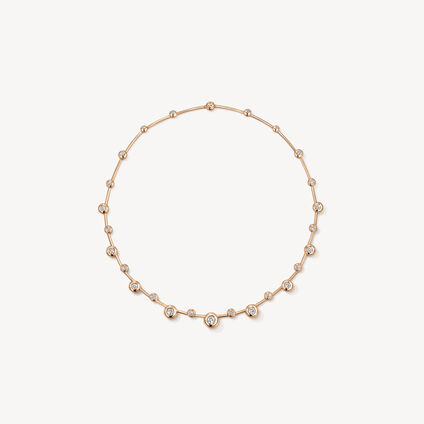 DREAM FLOATING NECKLACE, 18K Rose Gold, large