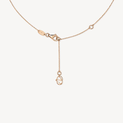 INSIDE/OUT Rondel Diamond Pendant Necklace, 18K Rose Gold, large