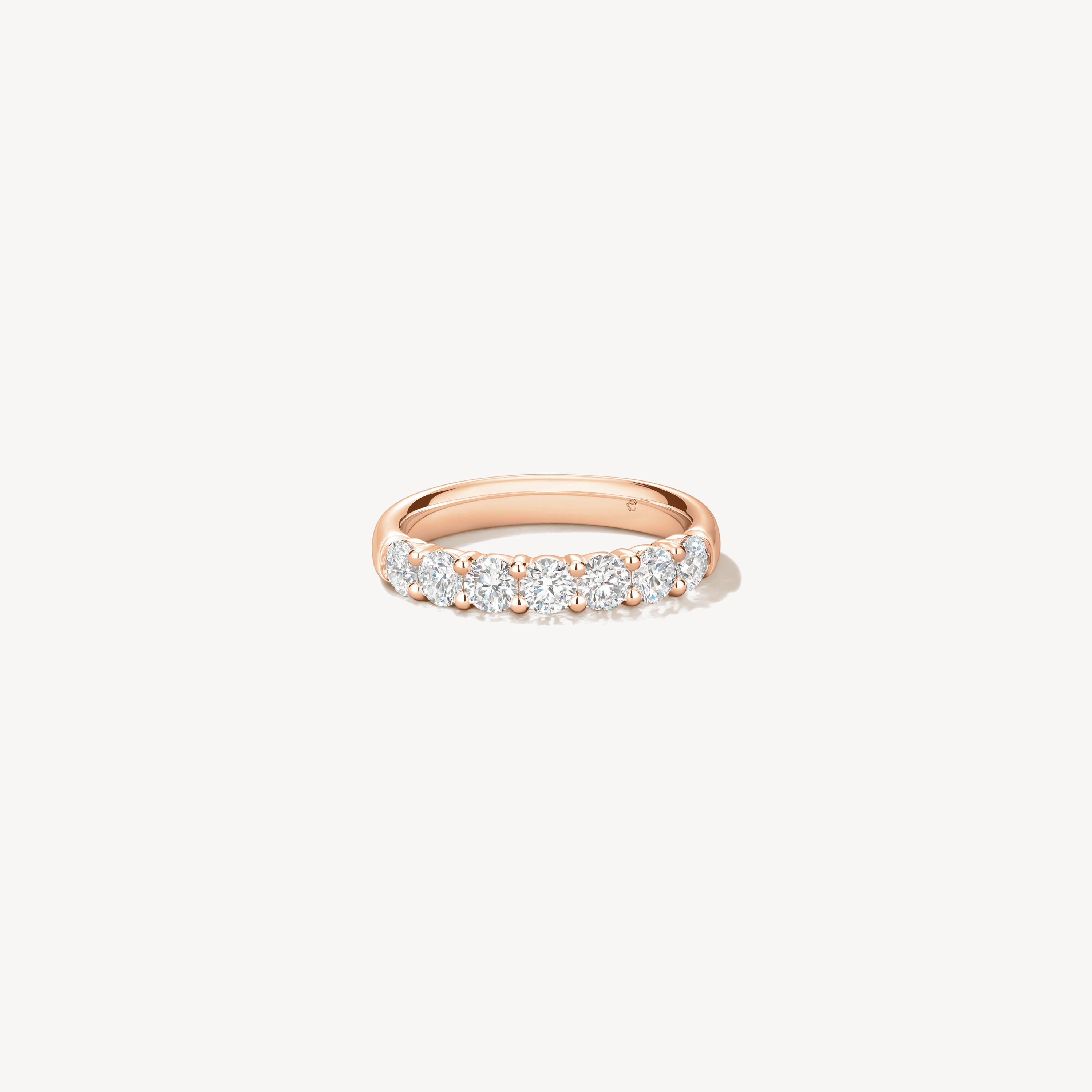 Signature 7 Stone Band, 18K Rose Gold, large