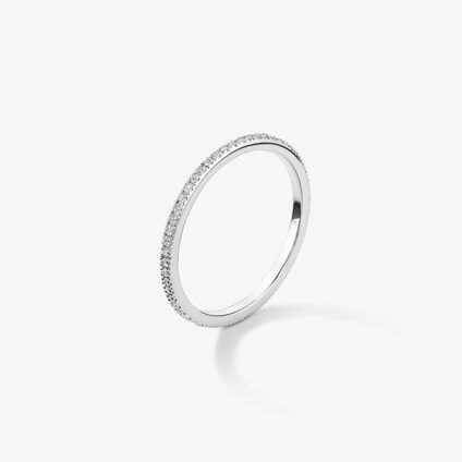 HOF Classic Eternity Band, 18K White Gold HOF Classic Eternity Band, 18K White Gold, large