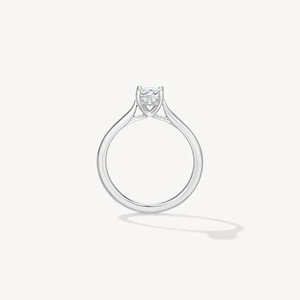 Camilla 4 Prong Engagement Ring, Platinum, large