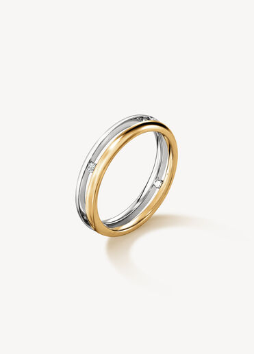 LOVE Floating Diamond Wedding Band, 18k Yellow Gold w/Platinum LOVE Floating Diamond Wedding Band, 18k Yellow Gold w/Platinum, large