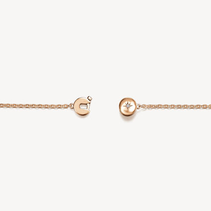 DREAM COMET LONG NECKLACE, 18K Rose Gold, large