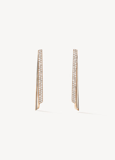 INSIDE/OUT Diamond Stiletto Flip Earrings, 18K Rose Gold INSIDE/OUT Diamond Stiletto Flip Earrings, 18K Rose Gold, large
