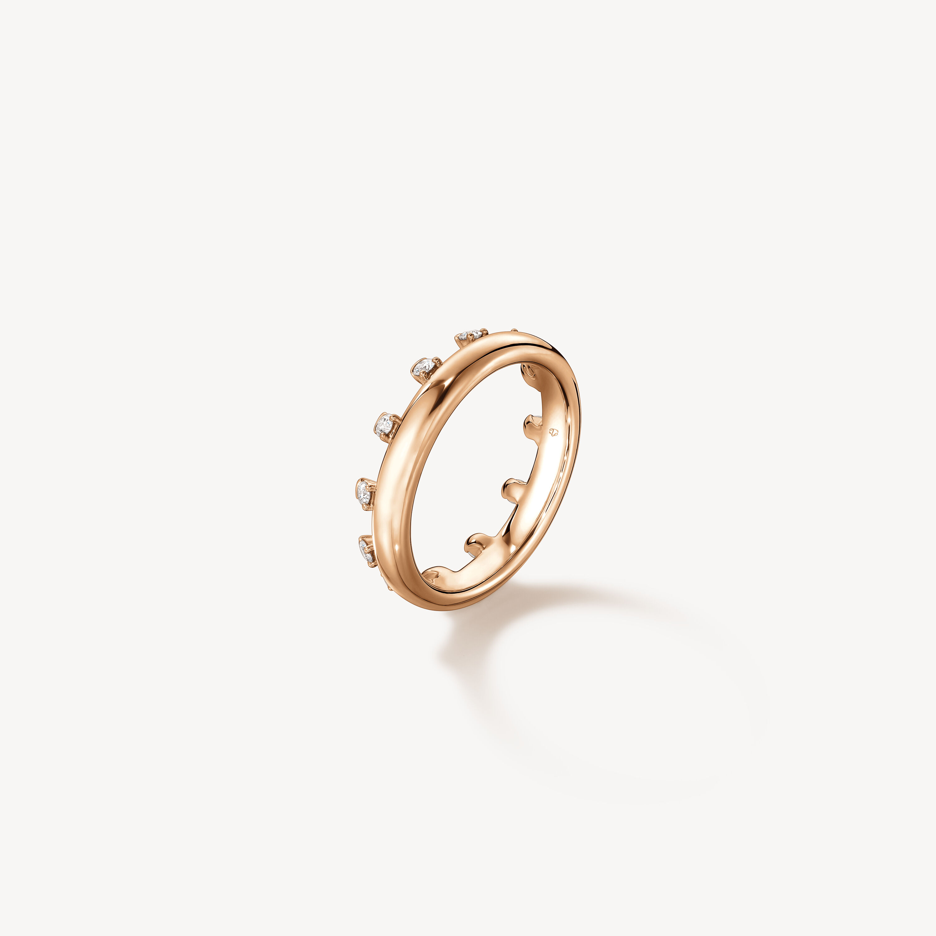 BARRE Eternity Wedding Band, 18K Rose Gold, large