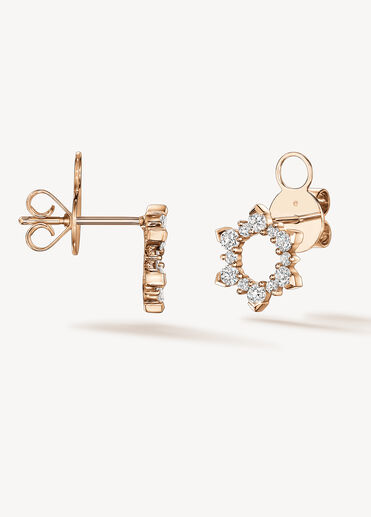 AERIAL Sunburst Earrings - Small, 18K Rose Gold AERIAL Sunburst Earrings - Small, 18K Rose Gold, large