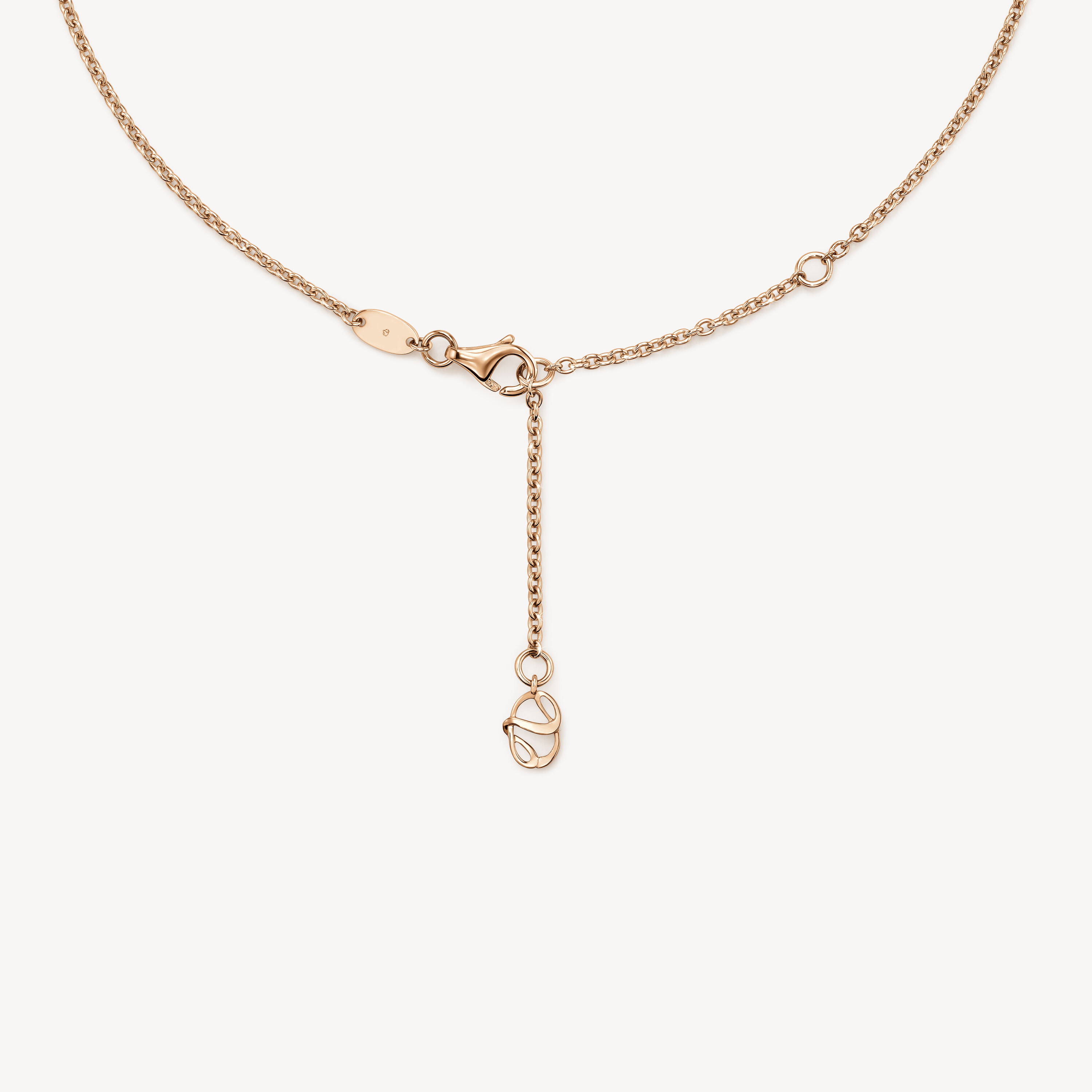 Icicle Diamond Pendant Necklace, 18K Rose Gold, large
