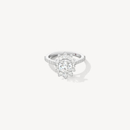 Behati Say It Your Way Oval Engagement Ring, Platinum, large