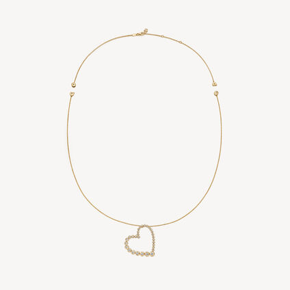 DREAM HEART PENDANT NECKLACE - LARGE, 18K Yellow Gold, large