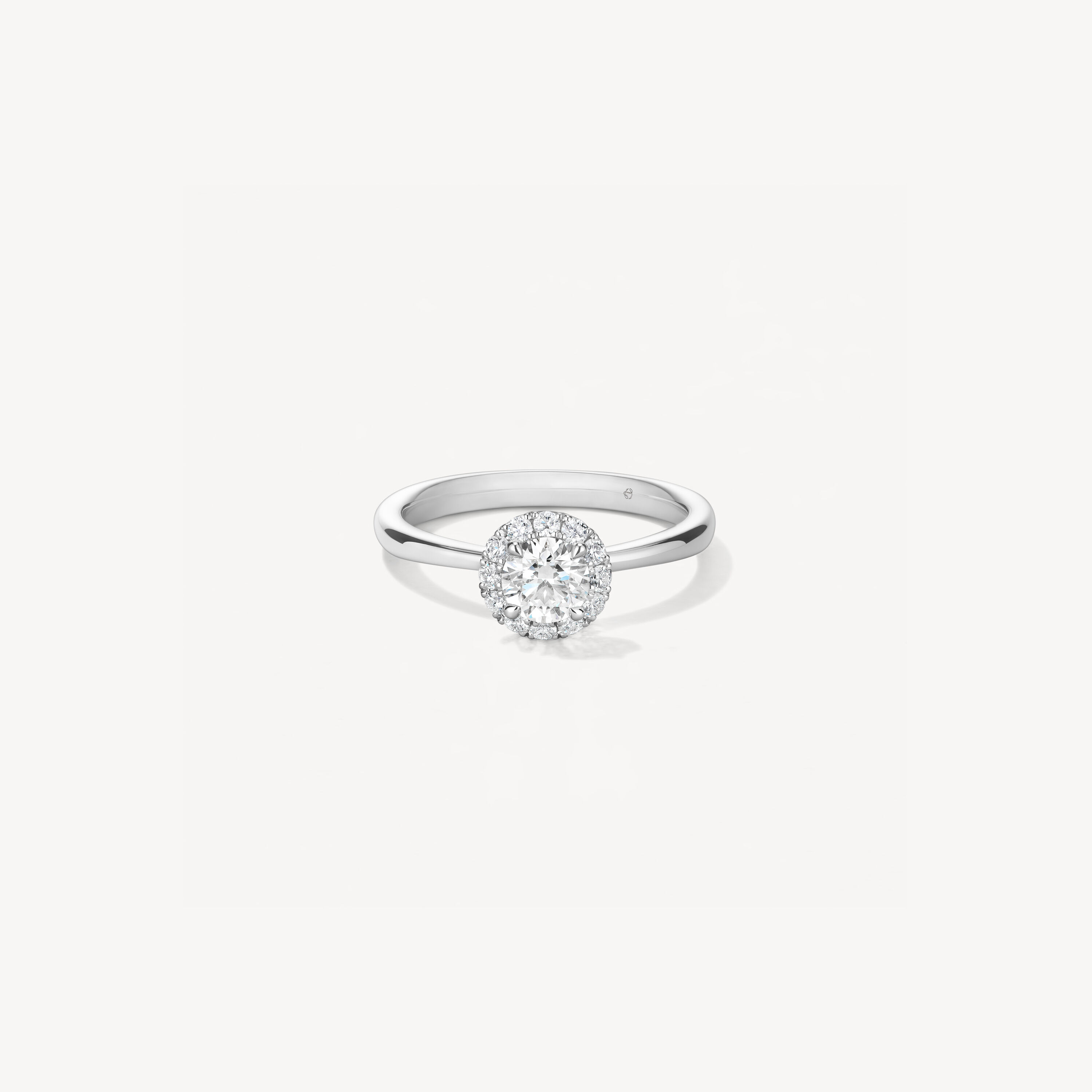 VELA Halo Ring, Platinum, large