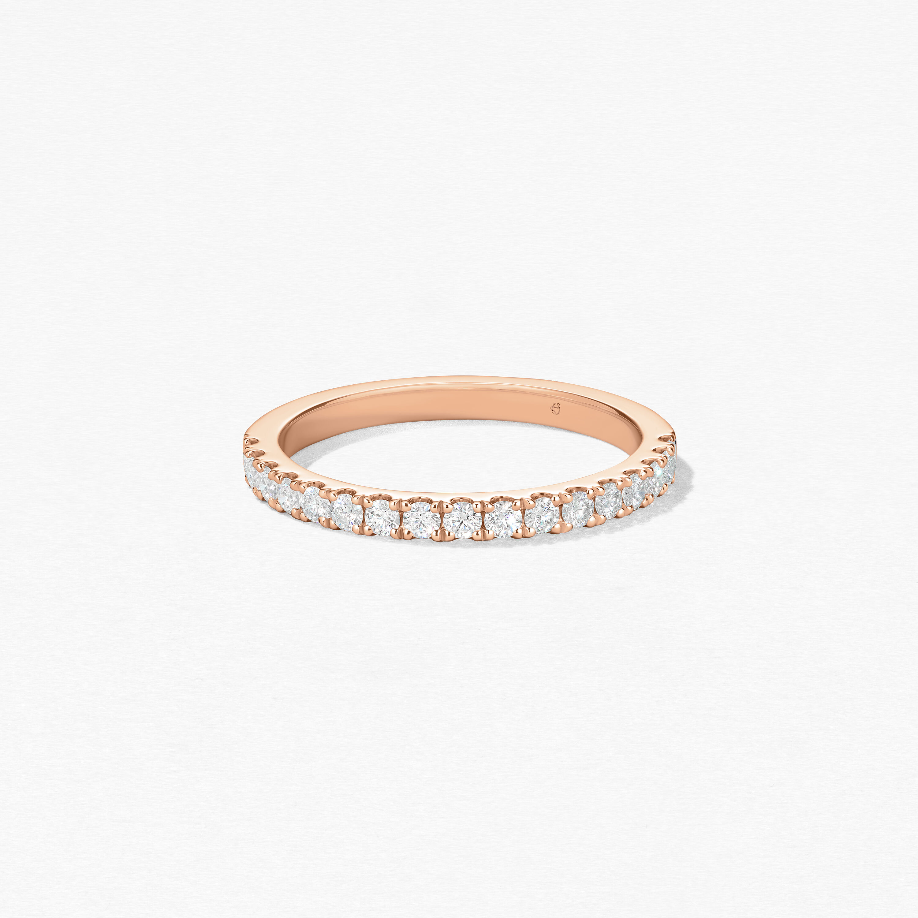 Transcend Premier Diamond Band, 18K Rose Gold, large