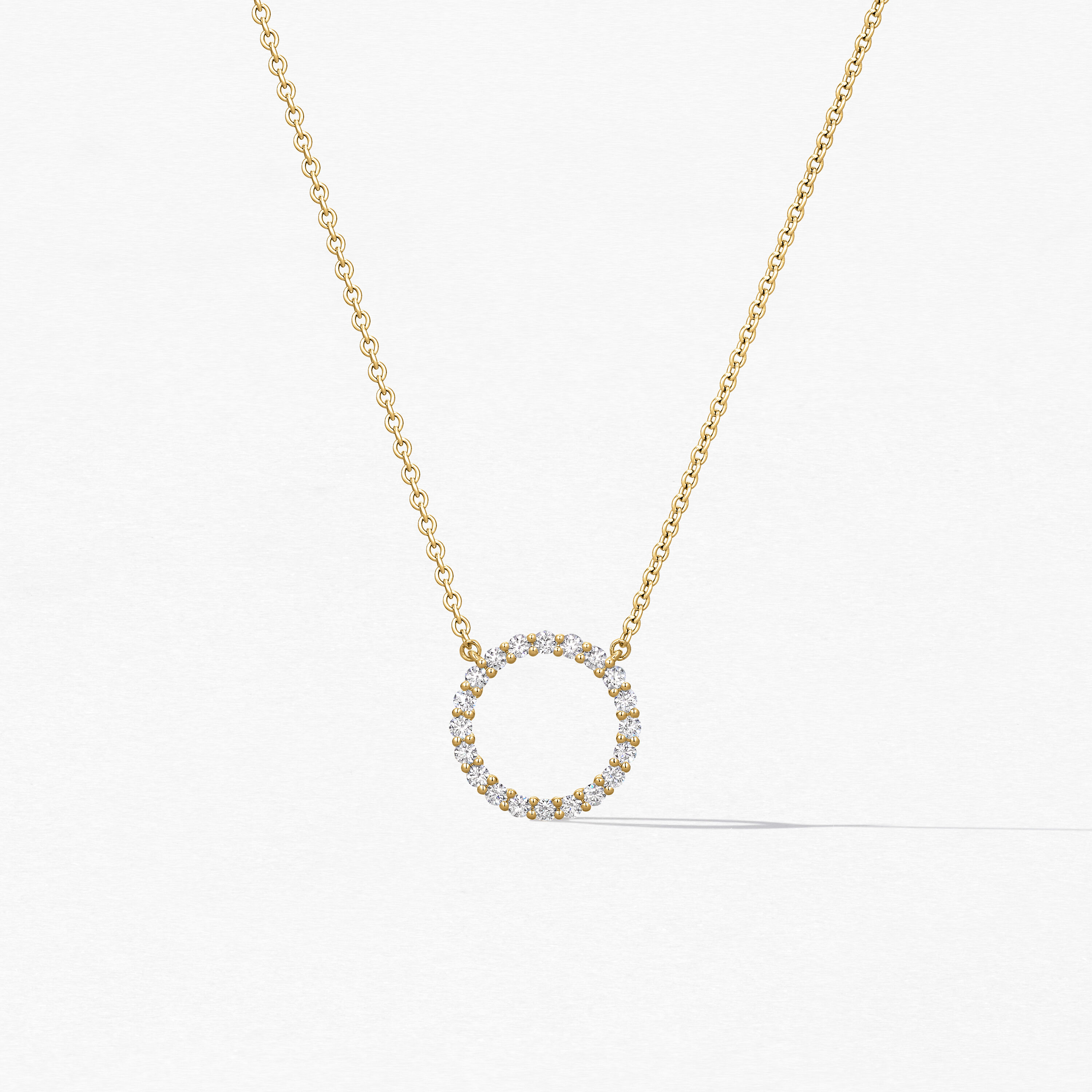 Signature Circle Pendant - Medium, 18K Yellow Gold, large