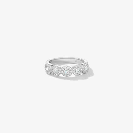 Fulfillment Round Band, 18K White Gold, large