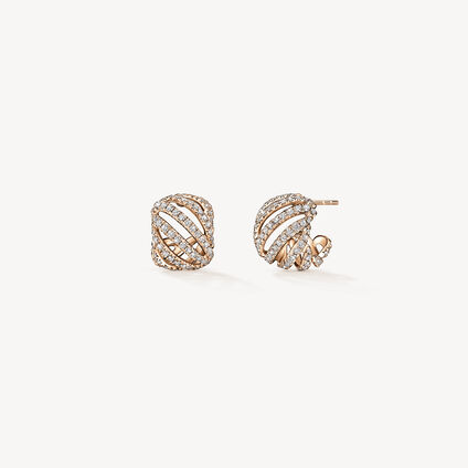 VELA Ethereal Huggies, 18K Rose Gold, large
