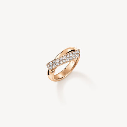 INSIDE/OUT Diamond Flip Ring, 18K Rose Gold, large
