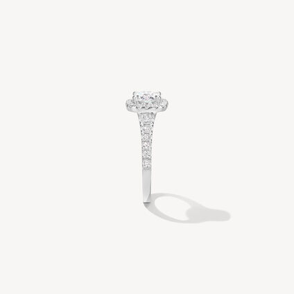 Transcend Premier Custom Halo Engagement Ring, Platinum, large