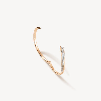 INSIDE/OUT Diamond Flip Bangle, 18K Rose Gold, large