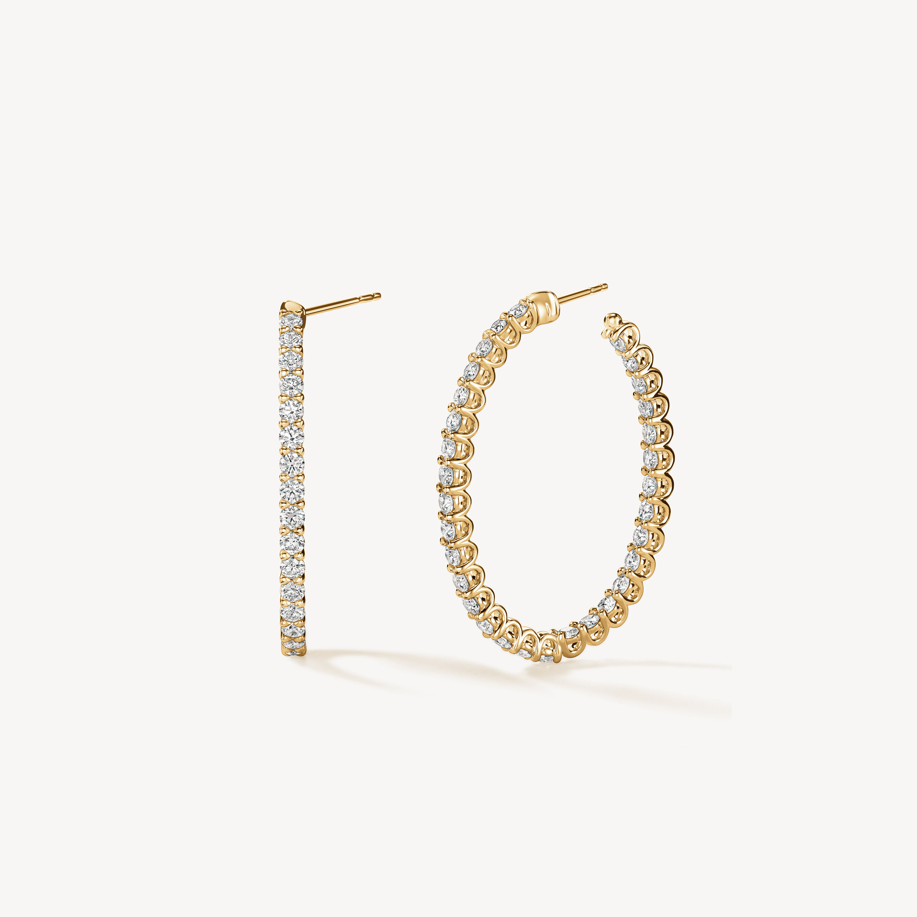 Signature Oval Hoop - Large, 18K Yellow Gold, large