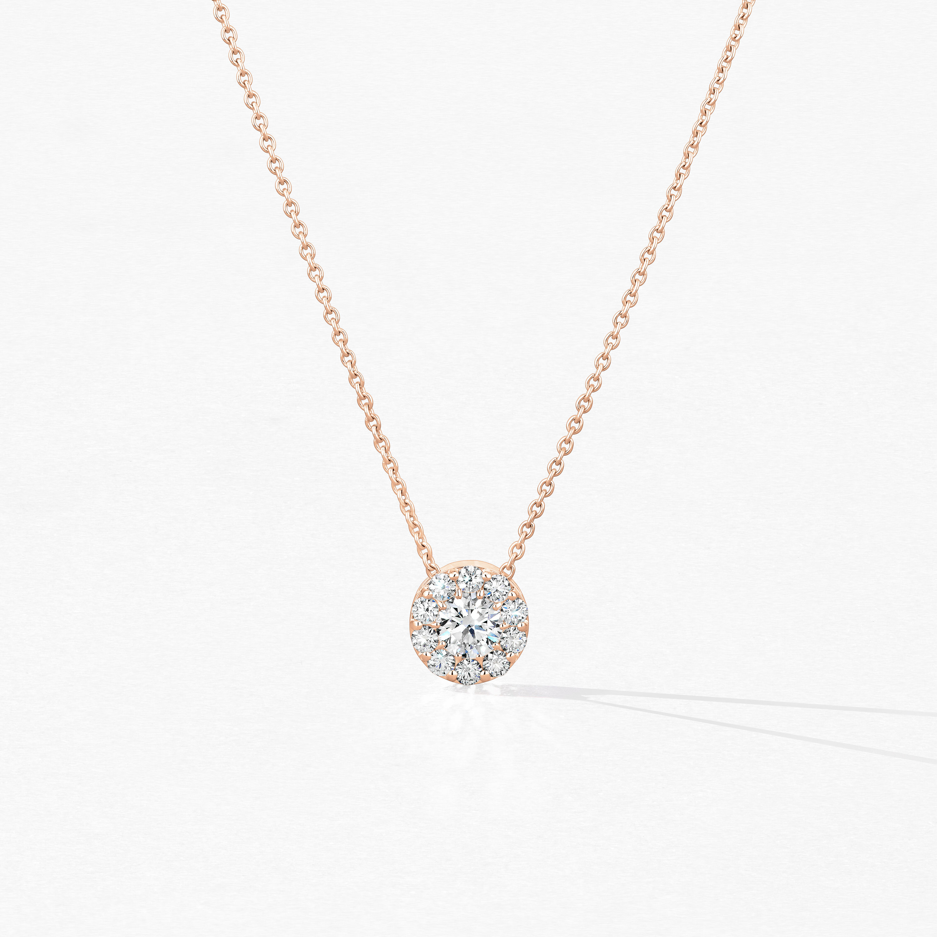 Fulfillment Pendant Necklace, 18K Rose Gold, large