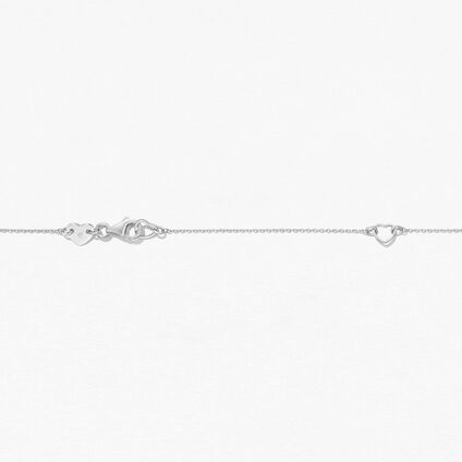 Tessa Diamond Navette Pendant, 18K White Gold, large