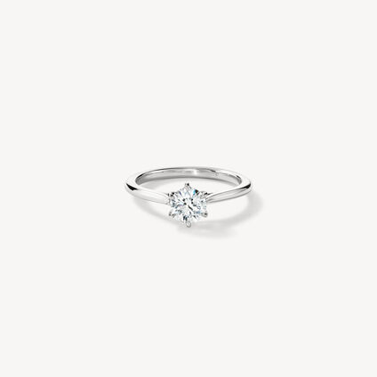 Camilla 6 Prong Engagement Ring, Platinum, large