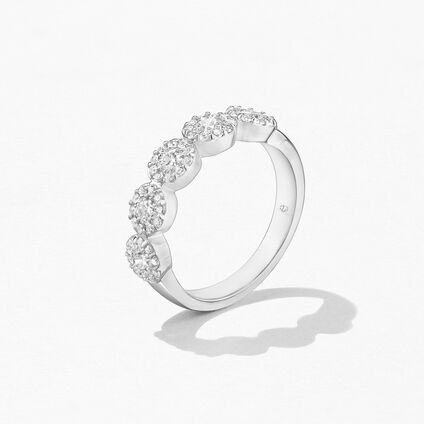 Fulfillment Round Band, 18K White Gold Fulfillment Round Band, 18K White Gold, large