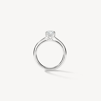 IlLUstrious Hidden Halo Engagement Ring, Platinum, large