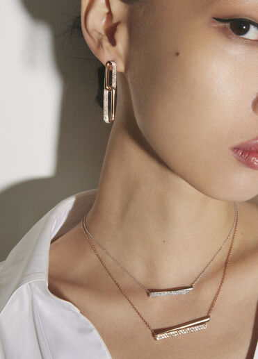 INSIDE/OUT Diamond Flip Pendant Necklace, 18K Rose Gold INSIDE/OUT Diamond Flip Pendant Necklace, 18K Rose Gold, large