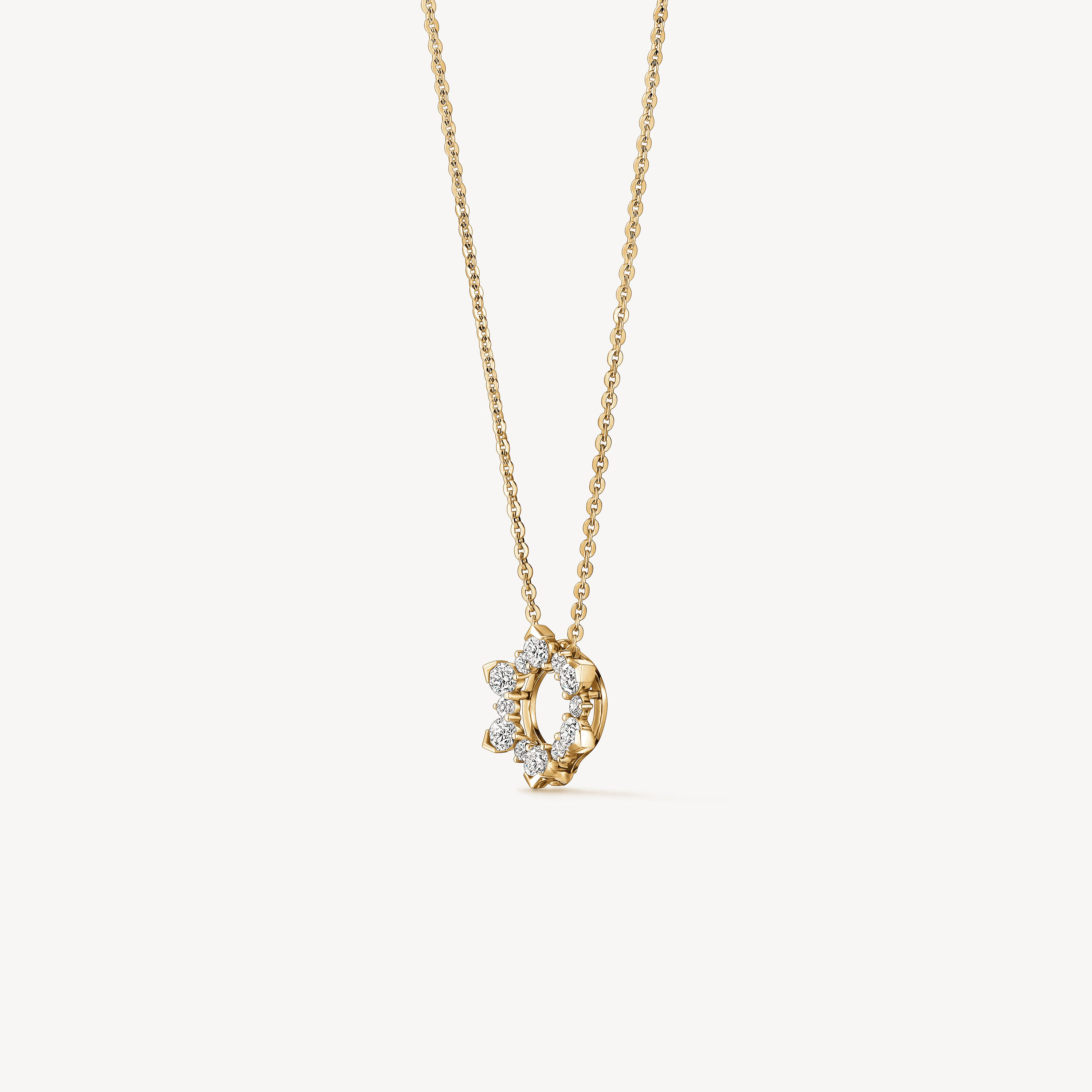 AERIAL Sunburst Enhancer Pendant Necklace, 18K Yellow Gold, large