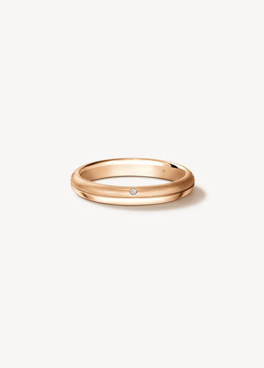 LOVE Satin Finish Band, 18K Rose Gold LOVE Satin Finish Band, 18K Rose Gold, large