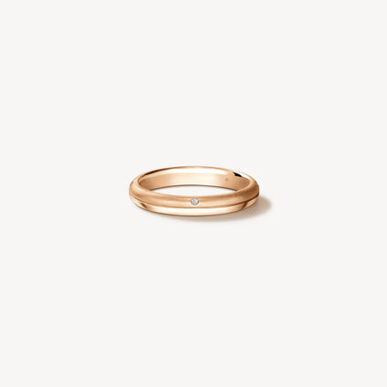 LOVE Satin Finish Band, 18K Rose Gold LOVE Satin Finish Band, 18K Rose Gold, large