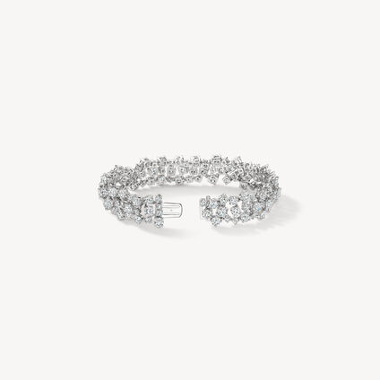 Starlight Diamond Bracelet, 18K White Gold, large