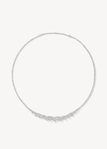 Starlight Diamond Necklace, 18K White Gold Starlight Diamond Necklace, 18K White Gold, large