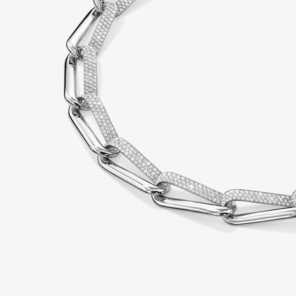 INSIDE/OUT Diamond Link Necklace, 18K White Gold INSIDE/OUT Diamond Link Necklace, 18K White Gold, large