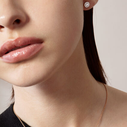Joy Earrings, 18K White Gold, large