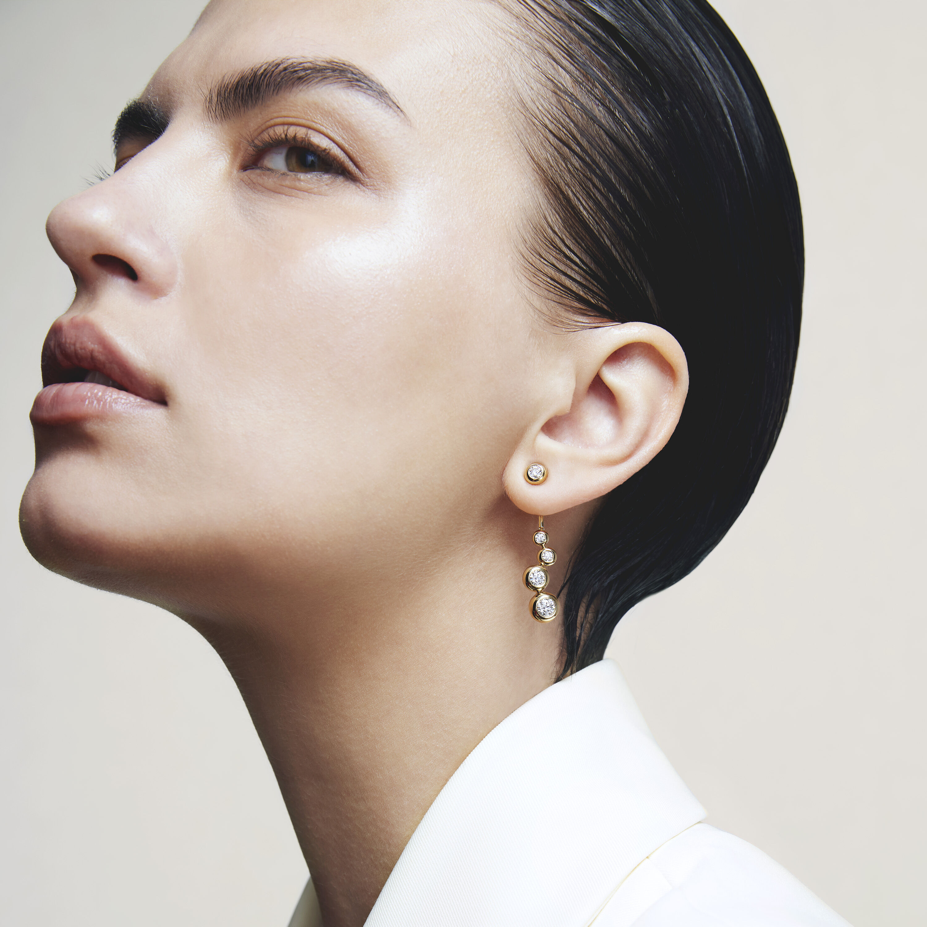 DREAM Drop Earrings - Large, 18K Rose Gold, large