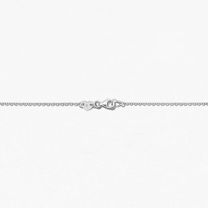 Lorelei Ribbon Pendant, 18K White Gold, large