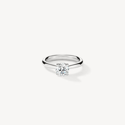 IlLUstrious Hidden Halo Engagement Ring, Platinum, large